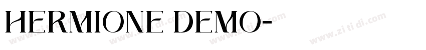 HERMIONE DEMO字体转换